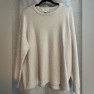 Treasure & Bond women’s crewneck sweater oatmeal size XL